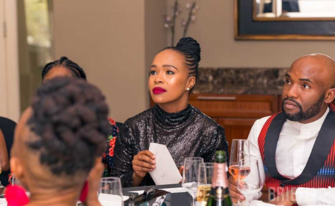 Sindi Dlathu at a formal dinner. Source: @sindiswa Source: Briefly